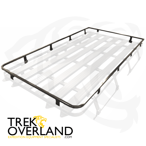 Land Rover Defender 110 2.8m Black Full Roof Rack Luggage Rail - Patriot Products - D110IW-2800-FLR-PCB