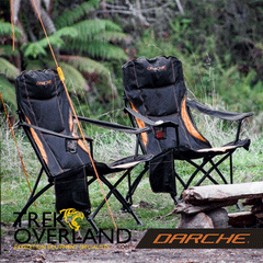 380 Camping Chair (Black & Orange) - Darche - T050801405