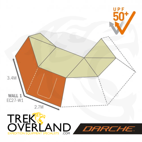 EC27 W1 - Wall Set 1 for Eclipse 270° Awning (UK Passenger Side) - Awning - Darche - T050801745A